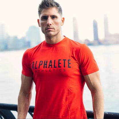 Brand Men Gym Shirt Short Sleeve Fitness Running T-Shirt Training Sportswear Bodybuilding Slim Fit Shirt Mens Gym T Shirt